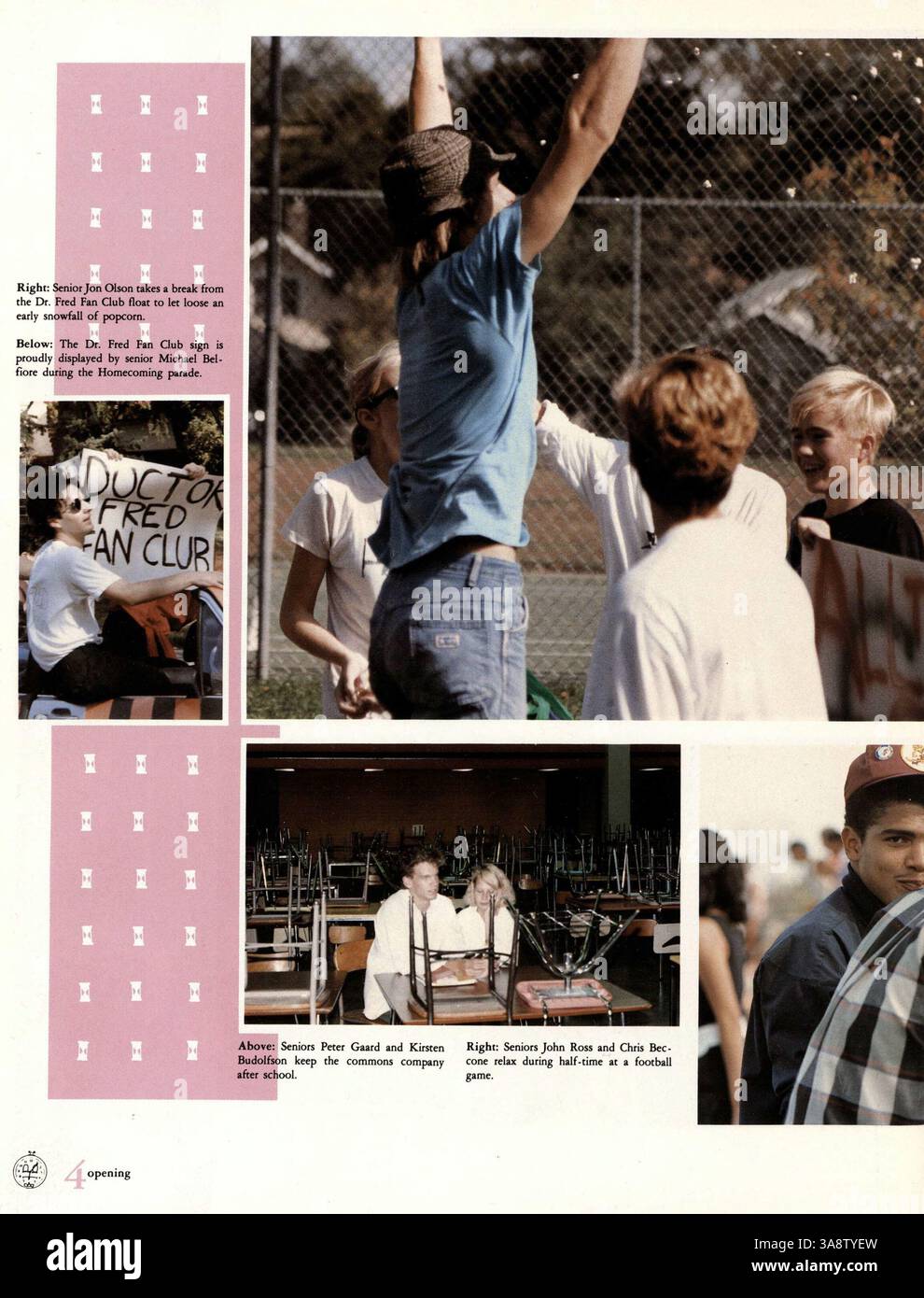 The 1987 'Tiger' yearbook from South High School documents key events ...