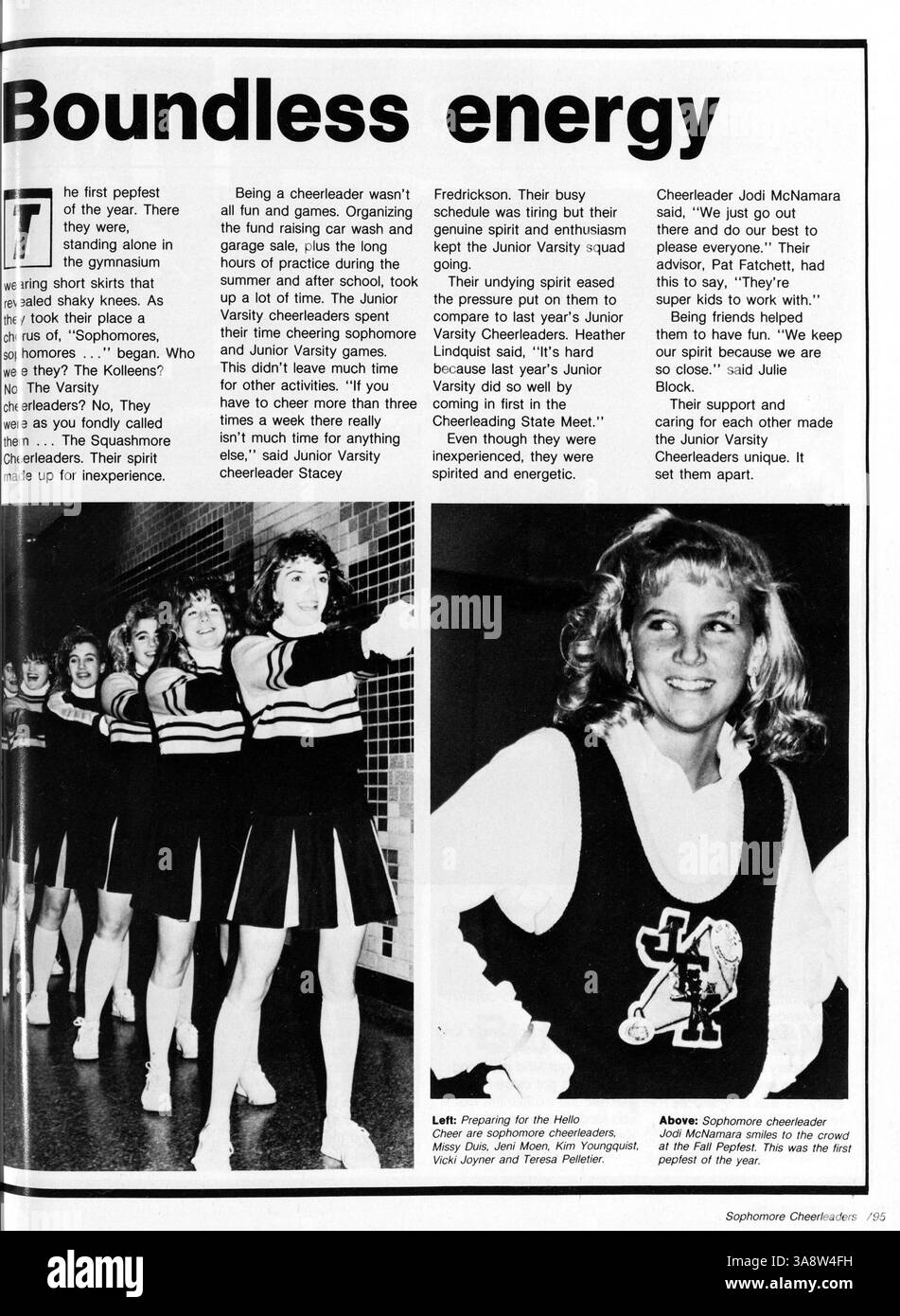 The 1987 kennedy high yearbook records key school events hi-res stock ...