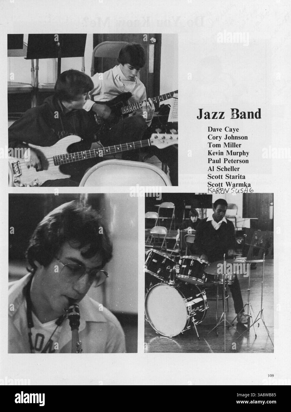 The 1983 yearbook captures the events hi-res stock photography and ...