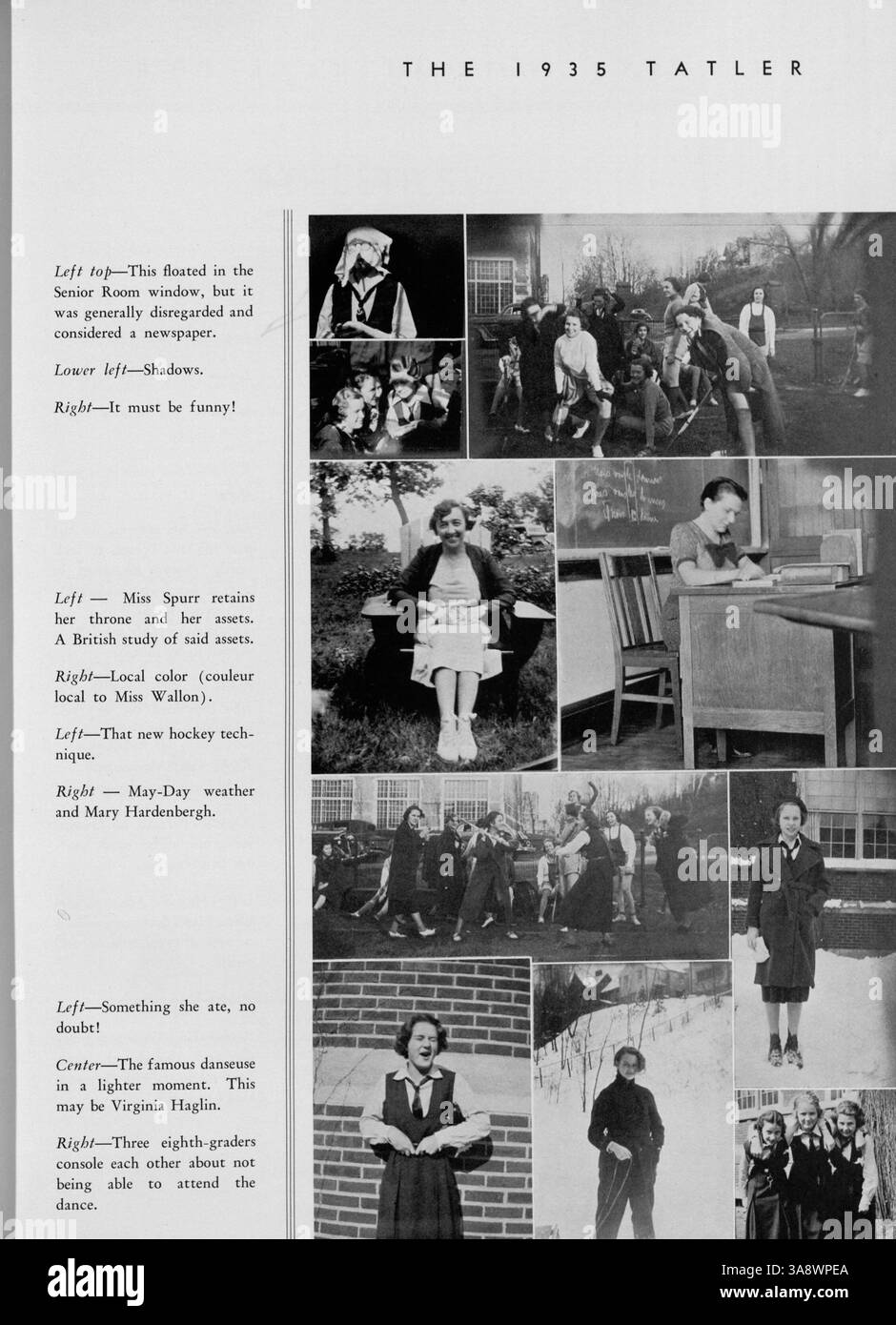 The 1935 'Tatler' yearbook from Northrop Collegiate showcases the ...