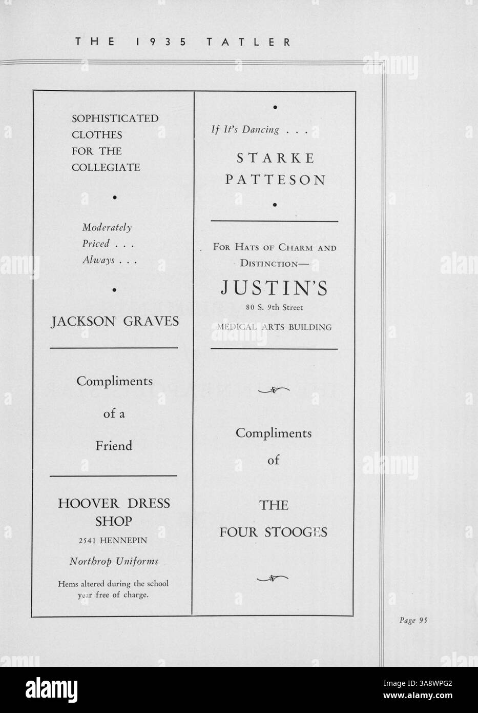 The 1935 'Tatler' yearbook from Northrop Collegiate highlights key ...