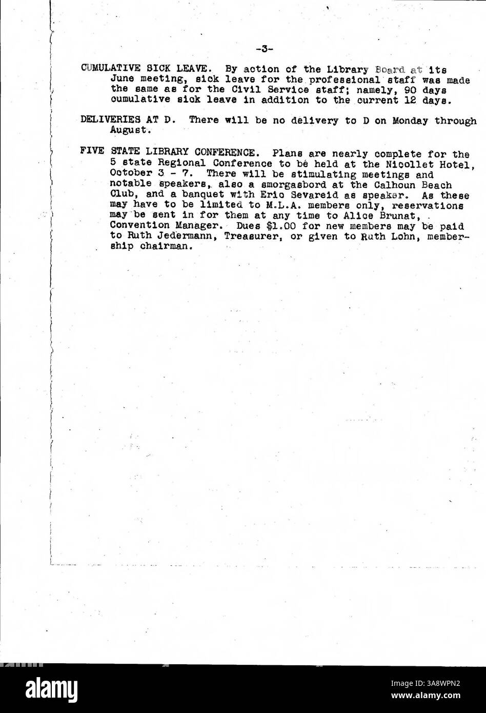 The Minneapolis Public Library Official Bulletin from 1947 was issued ...