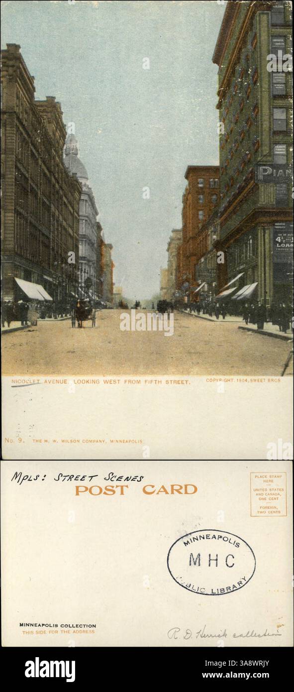 Postcard photo of buildings in Englehart Ontario c. 1910 Postcard photo of buildings in Englehart Ontario c. 1910
