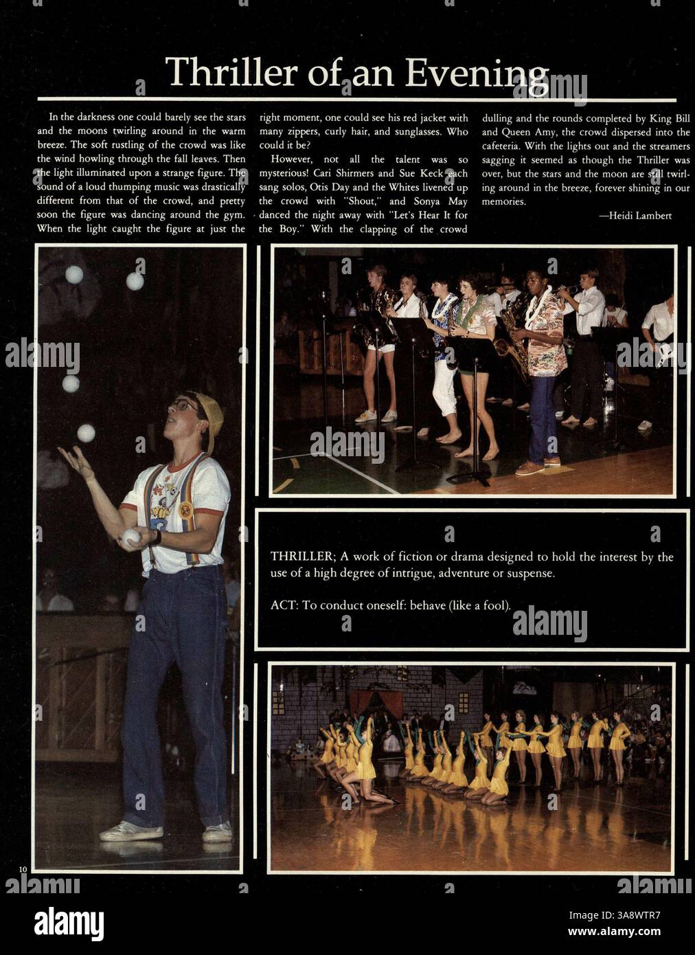 This high school yearbook from Park Center High School in 1985 ...