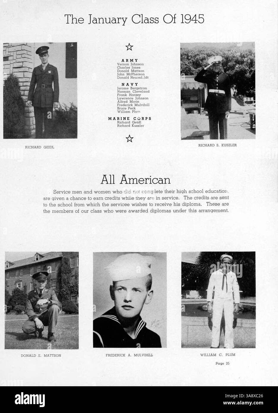 The 1945 Wizard Yearbook From Edison High School Serves As A