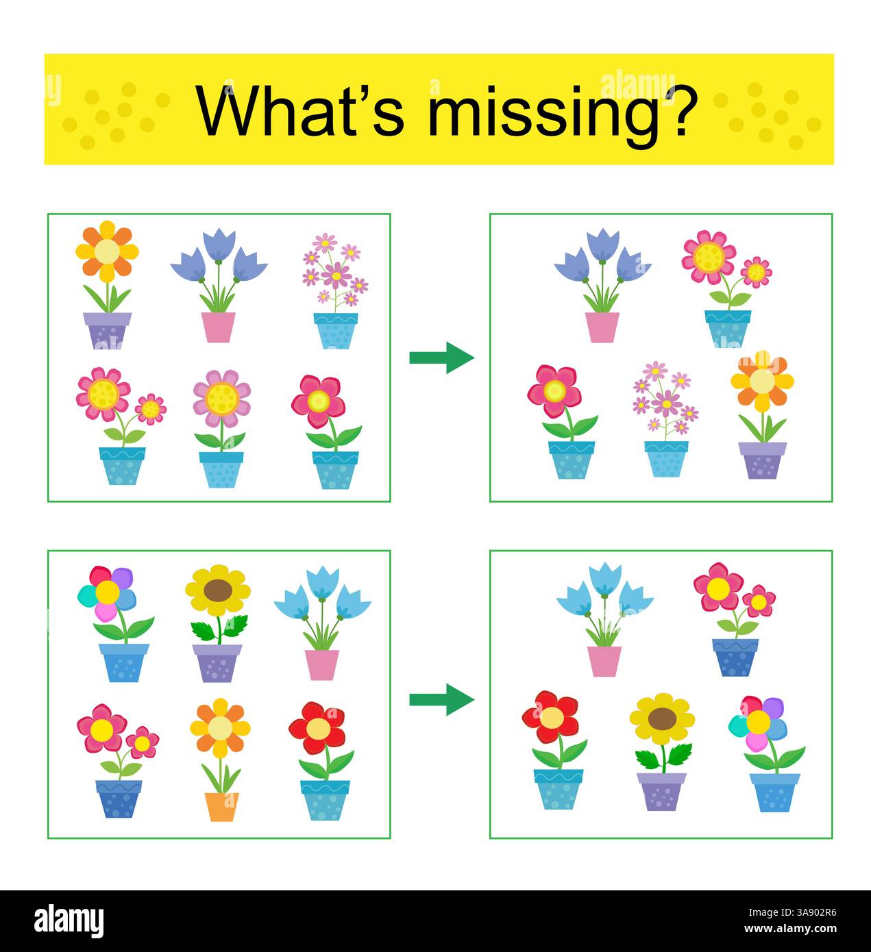 Puzzle game. Task for the development of attention and logic for ...