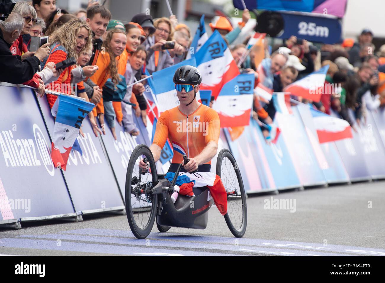 Paralympics Racing Mitch Valize of the Netherlands, winner of the gold medal in the men's ...