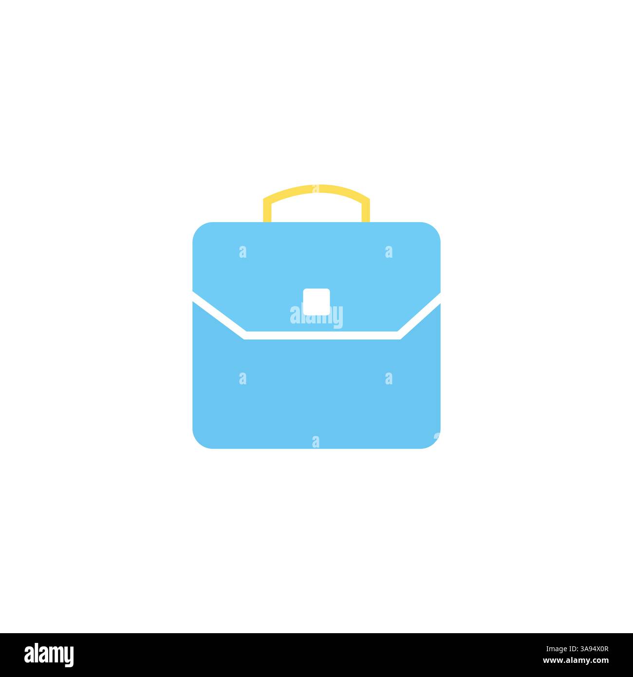 Briefcase icon in flat style with background Stock Vector Image & Art ...