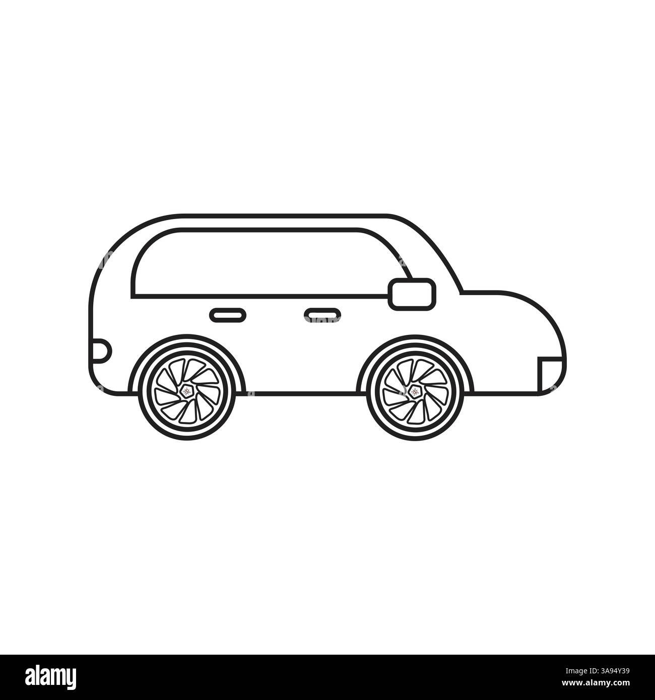 Flat car icon symbol vector Illustration Stock Vector Image & Art - Alamy