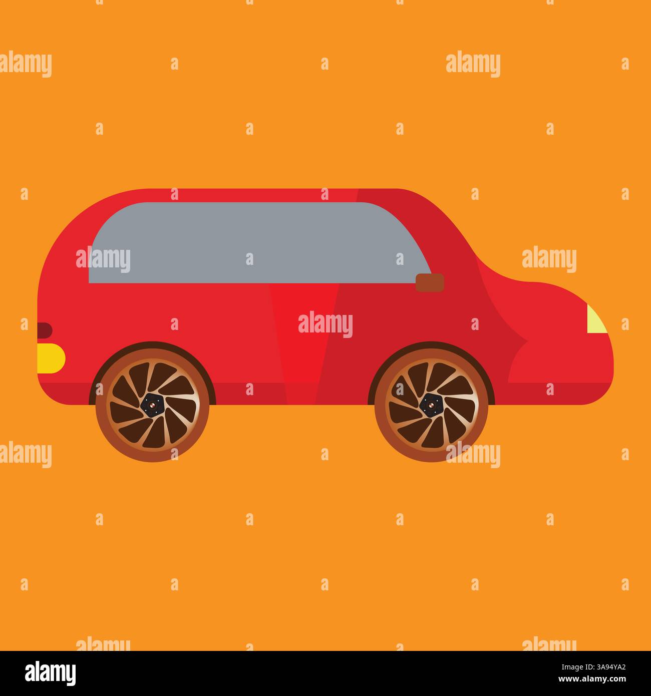 Flat car icon symbol vector Illustration. Stock Vector