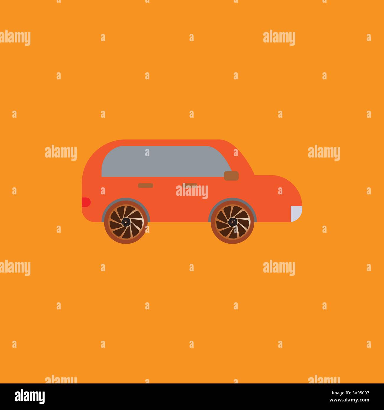 Flat car icon symbol vector Illustration. Stock Vector