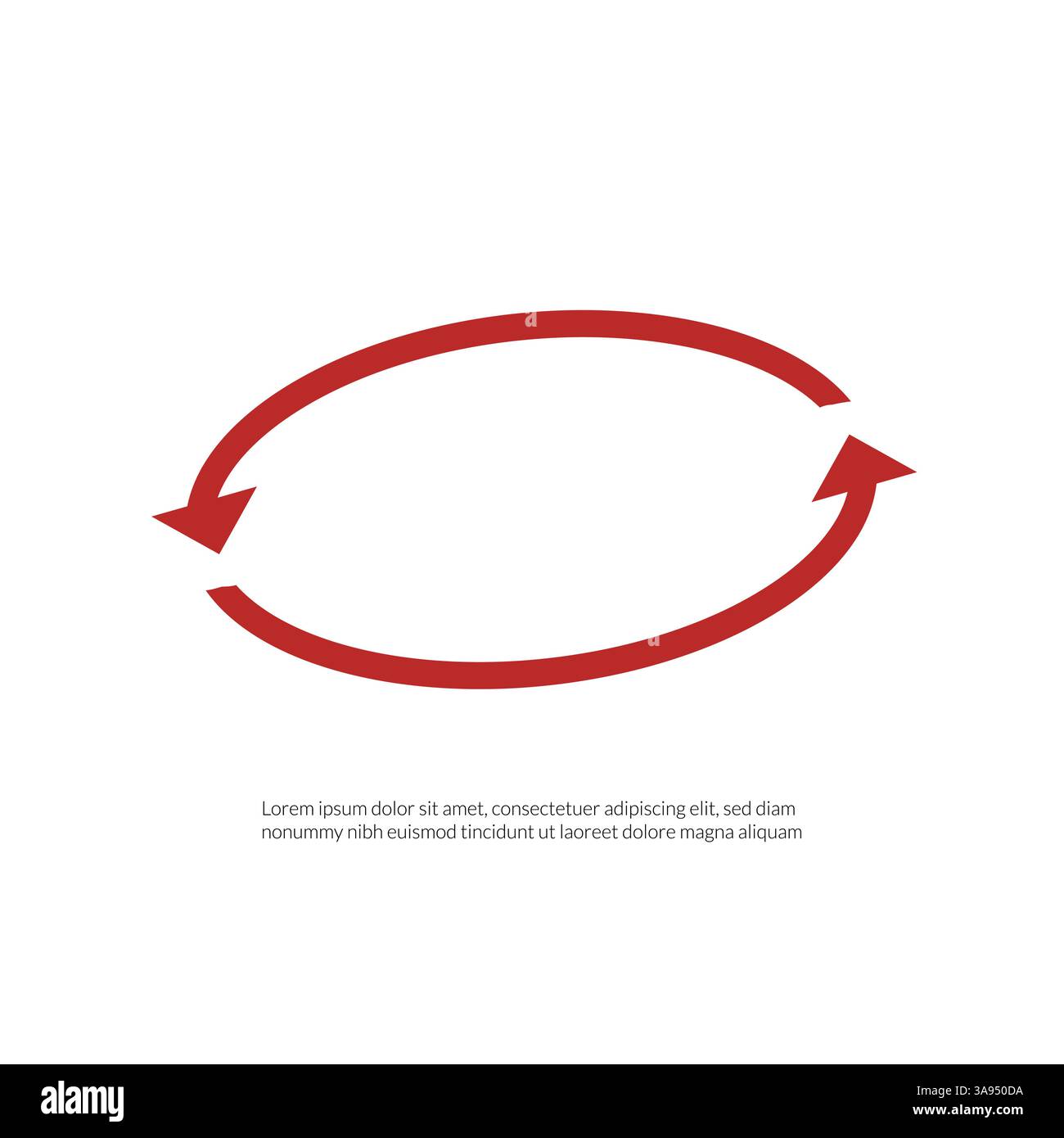 circular arrows vector icon ,in trendy flat style isolated on grey background. Stock Vector