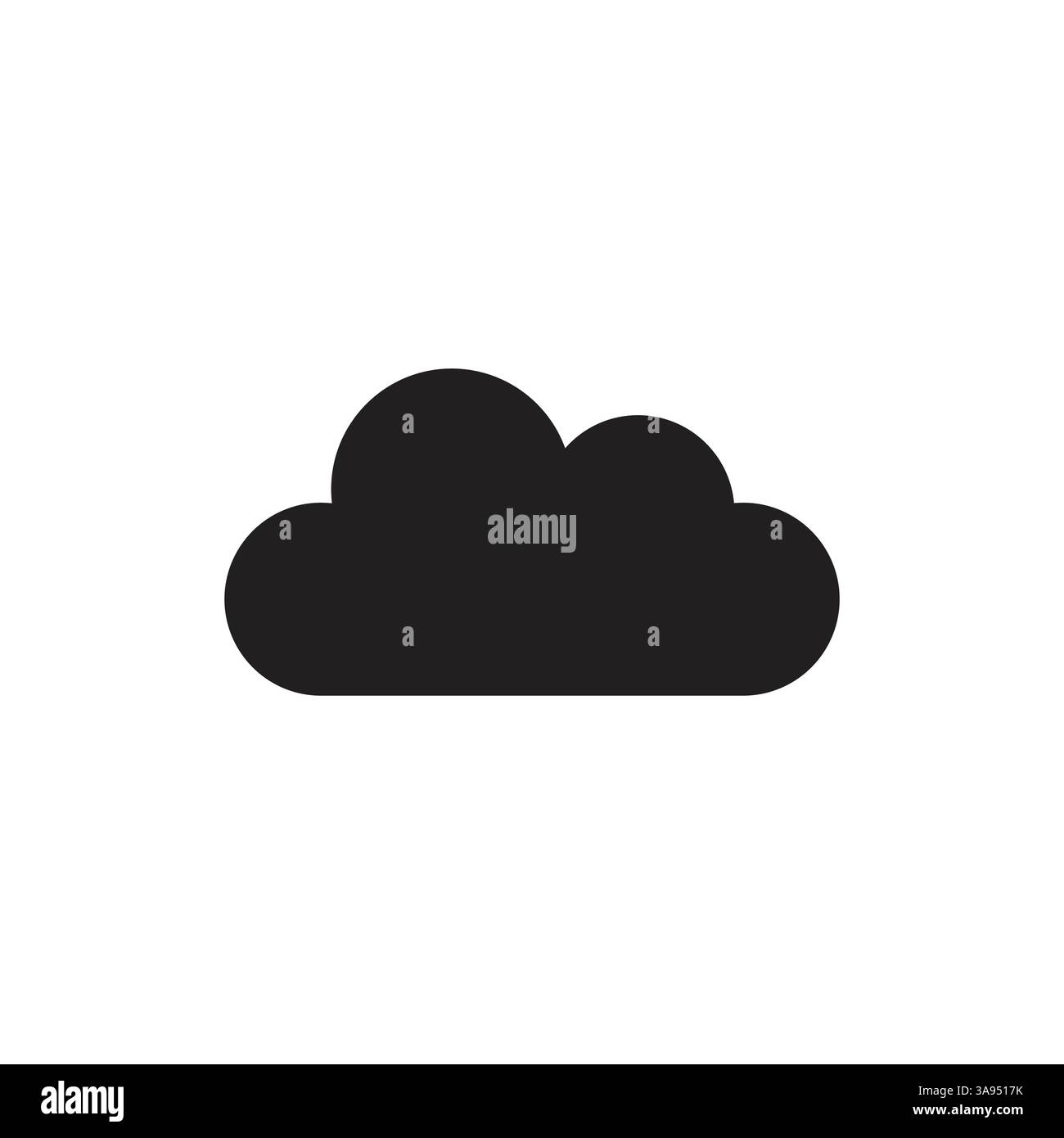 Flat cloud icon symbol vector Illustration Stock Vector