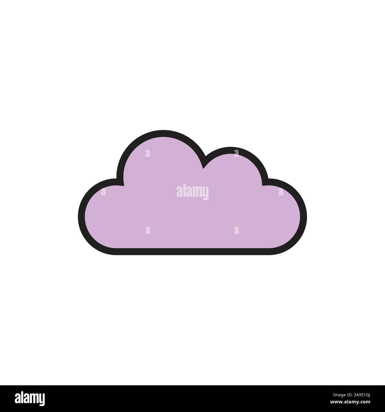 Flat cloud icon symbol vector Illustration Stock Vector Image & Art - Alamy