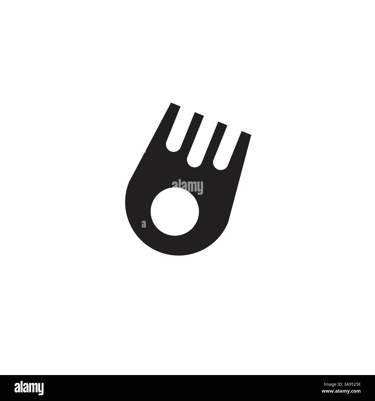 Flat Comet icon symbol vector Illustration Stock Vector