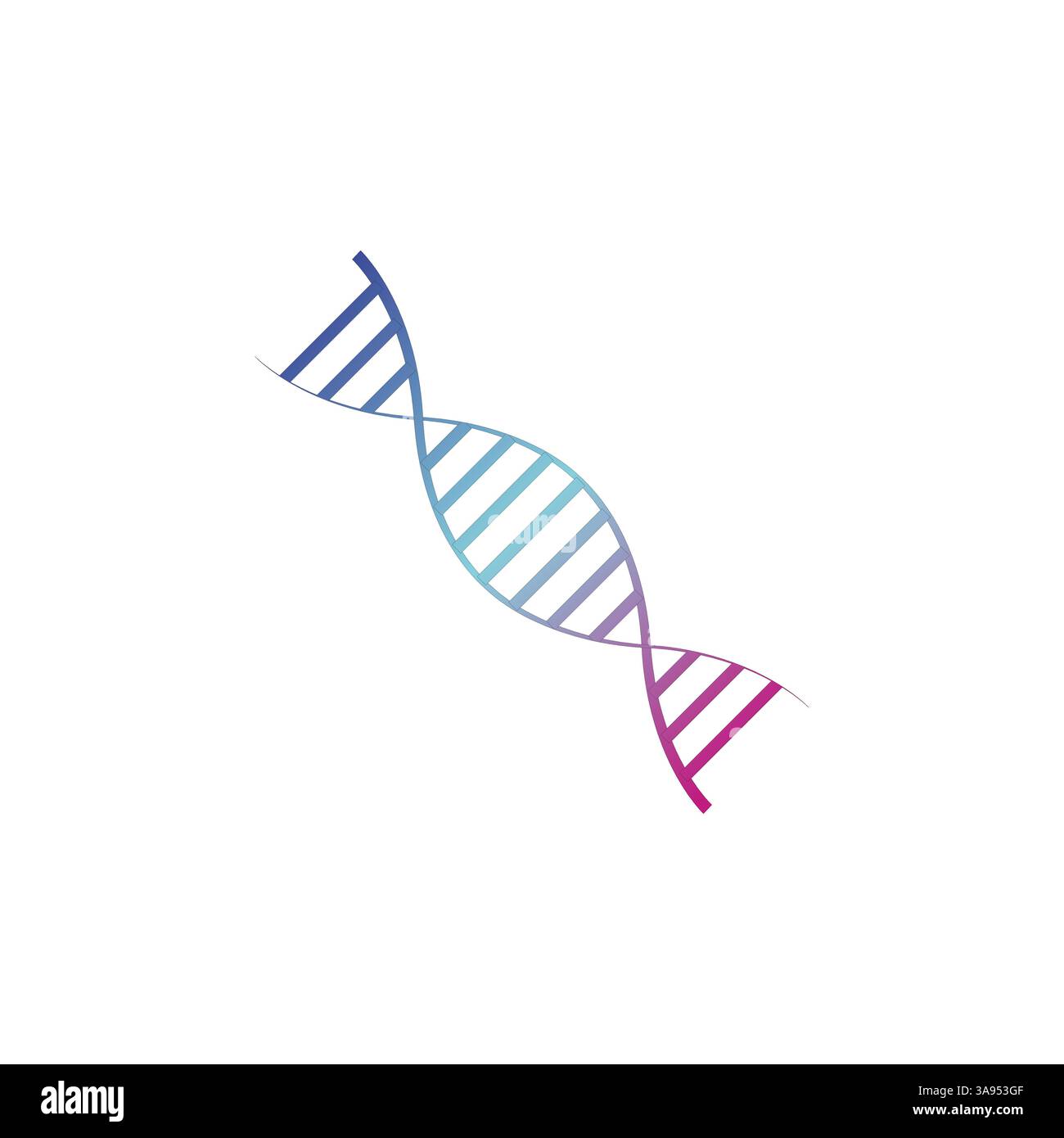 Dna black vector icon. Simple glyph symbol. Stock Vector