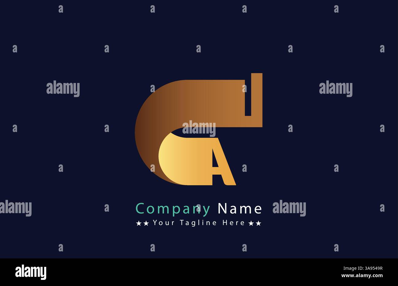 Abstract Ai letter logo design template. Vector Logo Illustration Stock ...