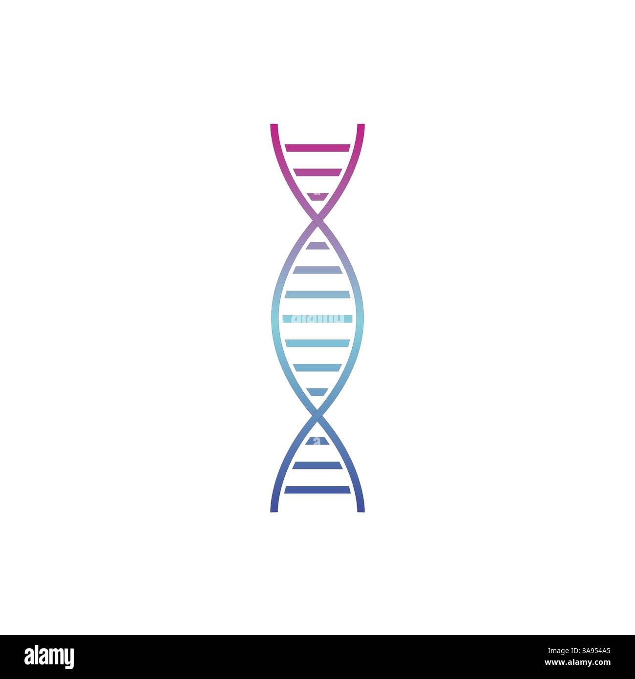 Dna black vector icon. Simple glyph symbol. Stock Vector