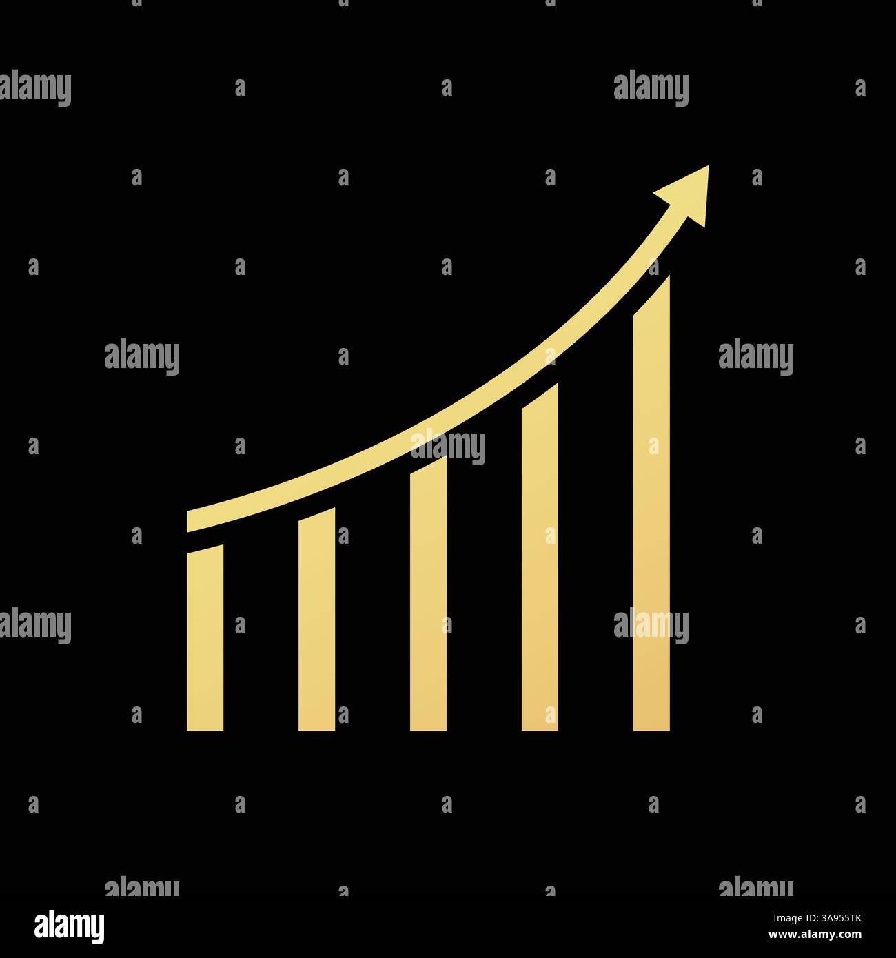 Graph chart icon flat vector illustration Stock Vector Image & Art - Alamy