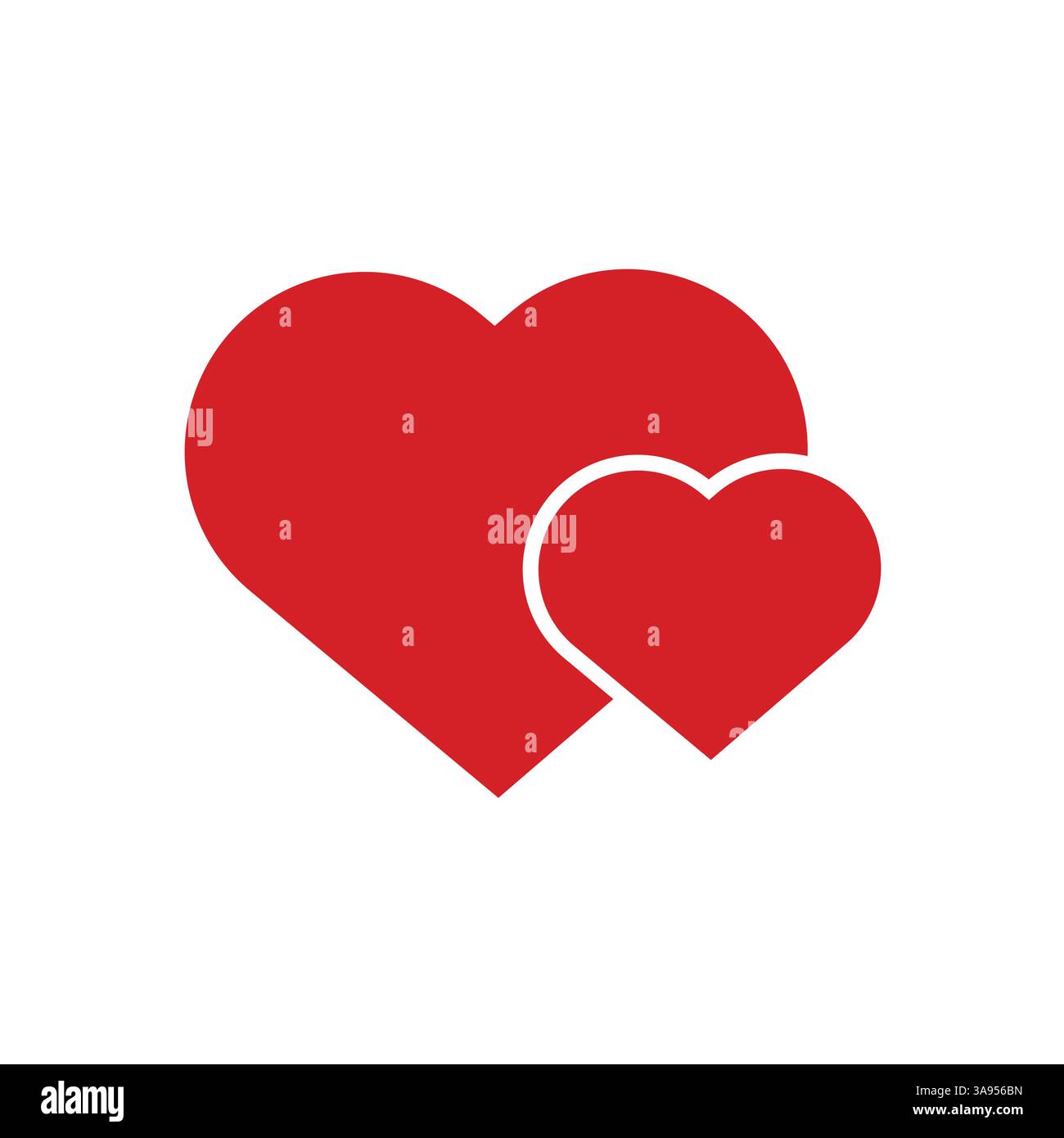 Flat Heart icon symbol vector Illustration Stock Vector Image & Art - Alamy
