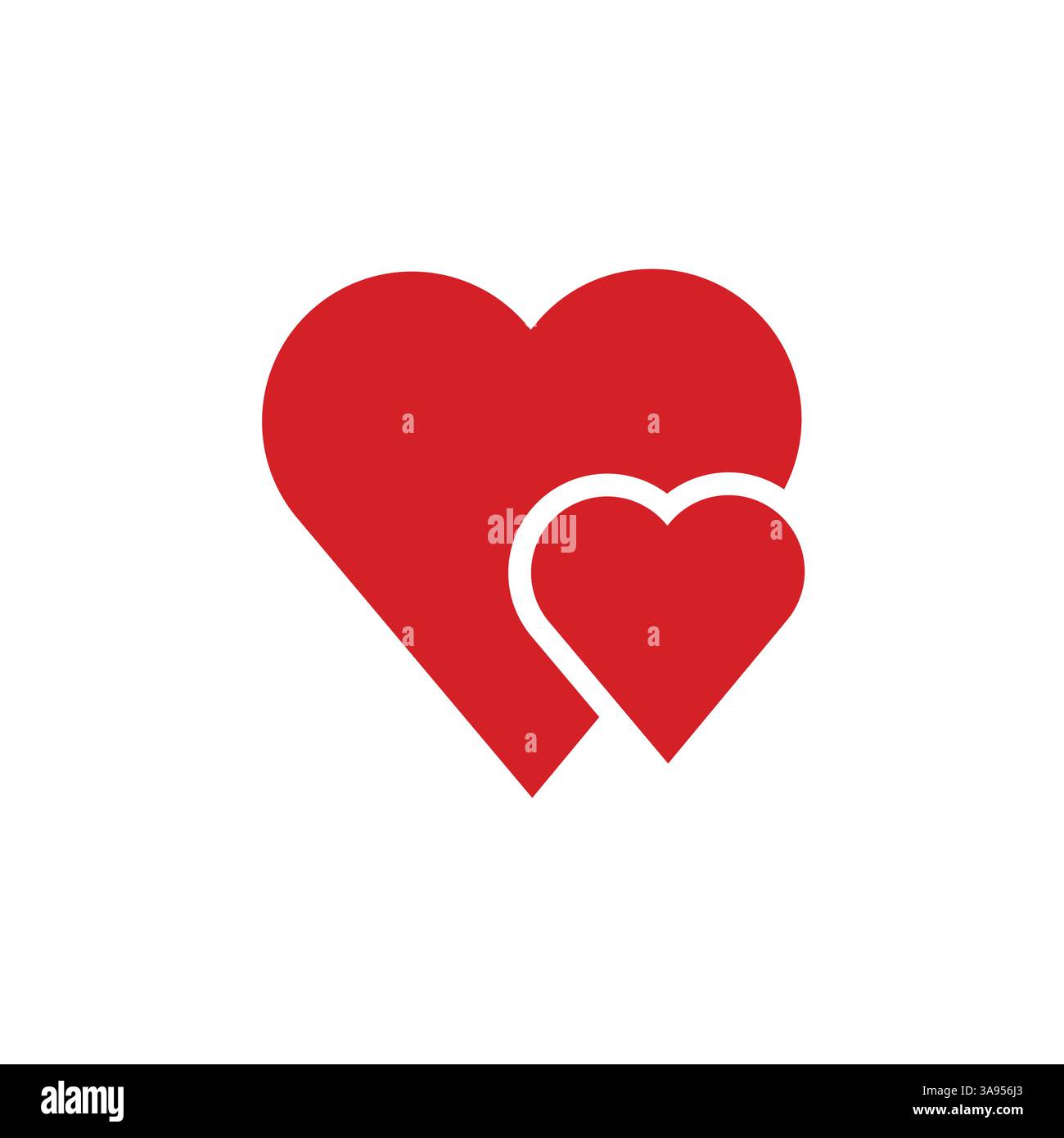 Flat Heart icon symbol vector Illustration Stock Vector Image & Art - Alamy
