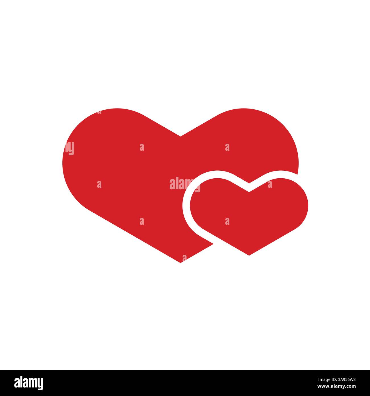 Flat Heart icon symbol vector Illustration Stock Vector Image & Art - Alamy