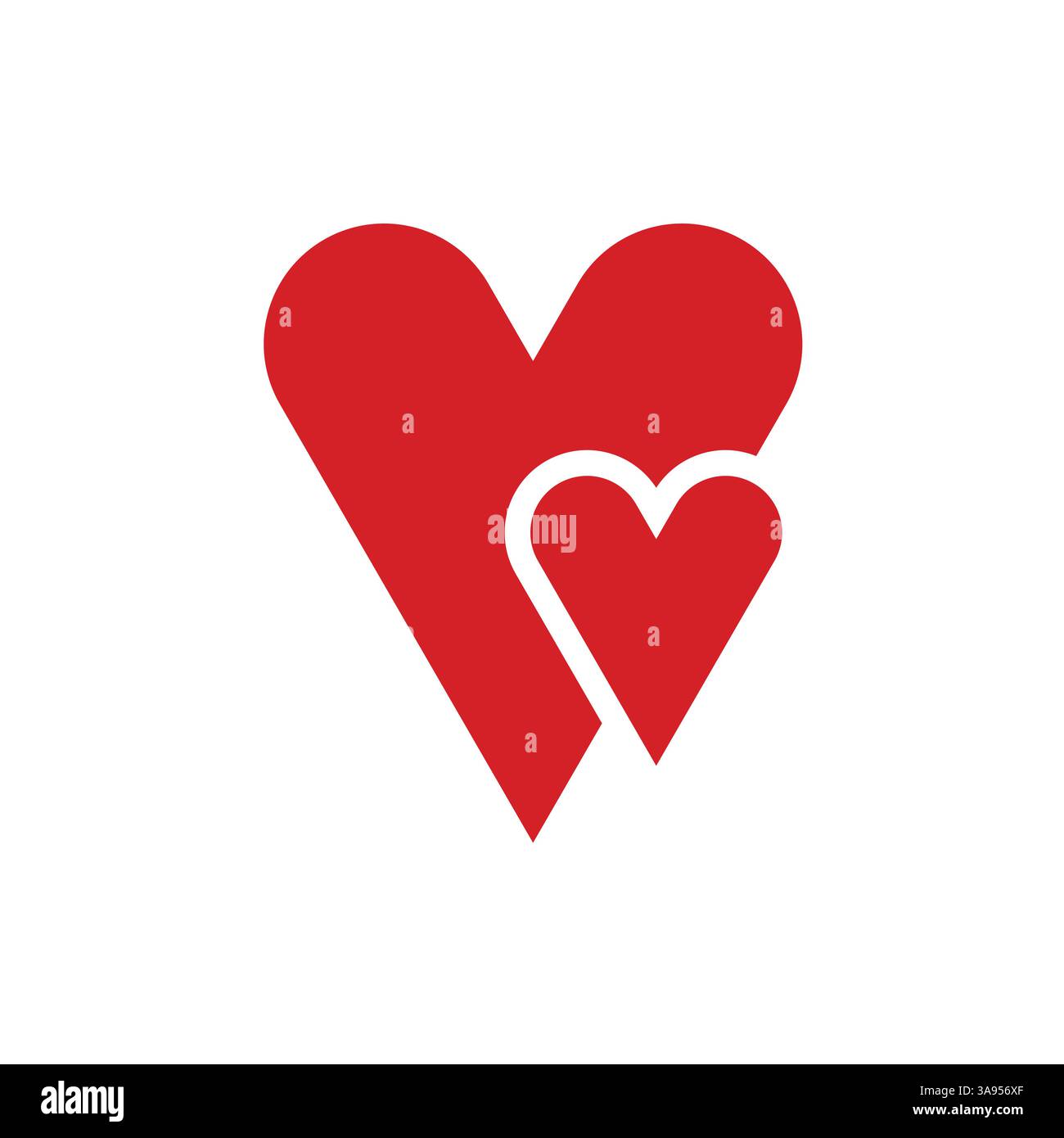 Flat Heart icon symbol vector Illustration Stock Vector Image & Art - Alamy