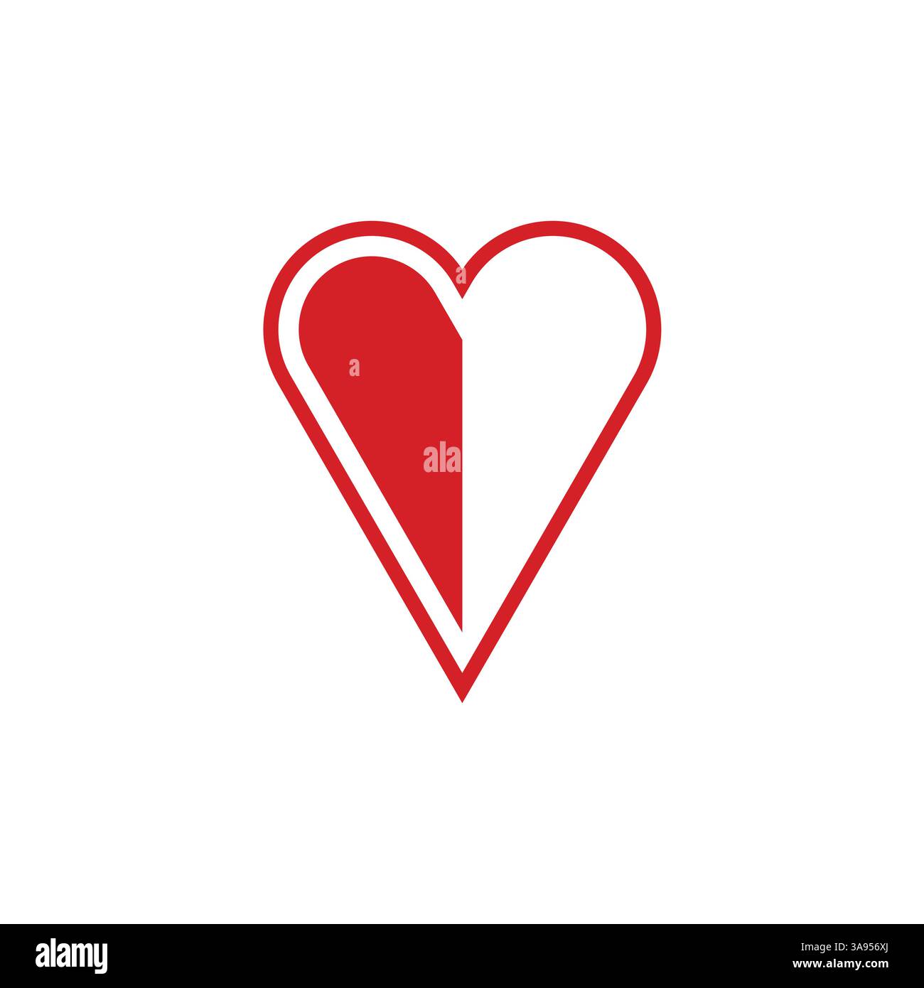 Flat Heart icon symbol vector Illustration Stock Vector Image & Art - Alamy