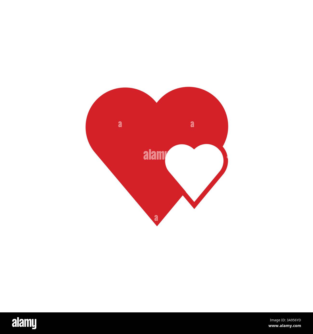 Heart icon in trendy flat design Stock Vector Image & Art - Alamy