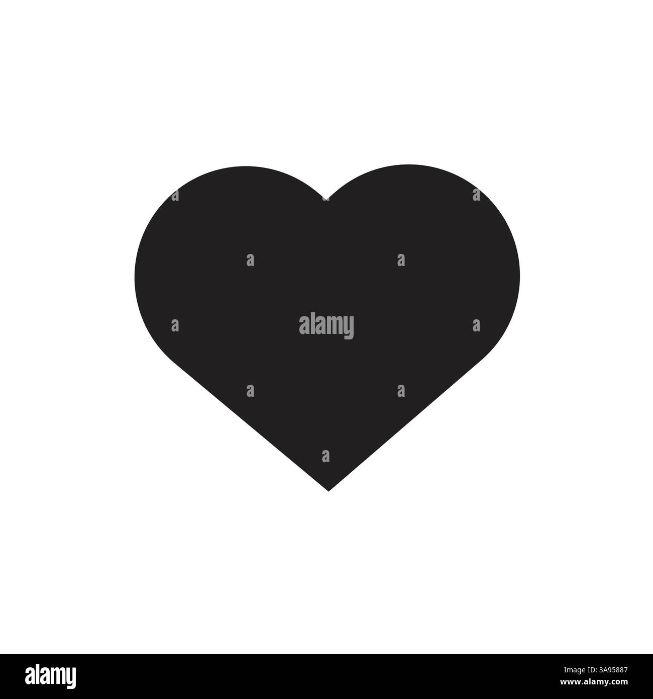 Flat heart icon symbol vector Illustration Stock Vector Image & Art - Alamy