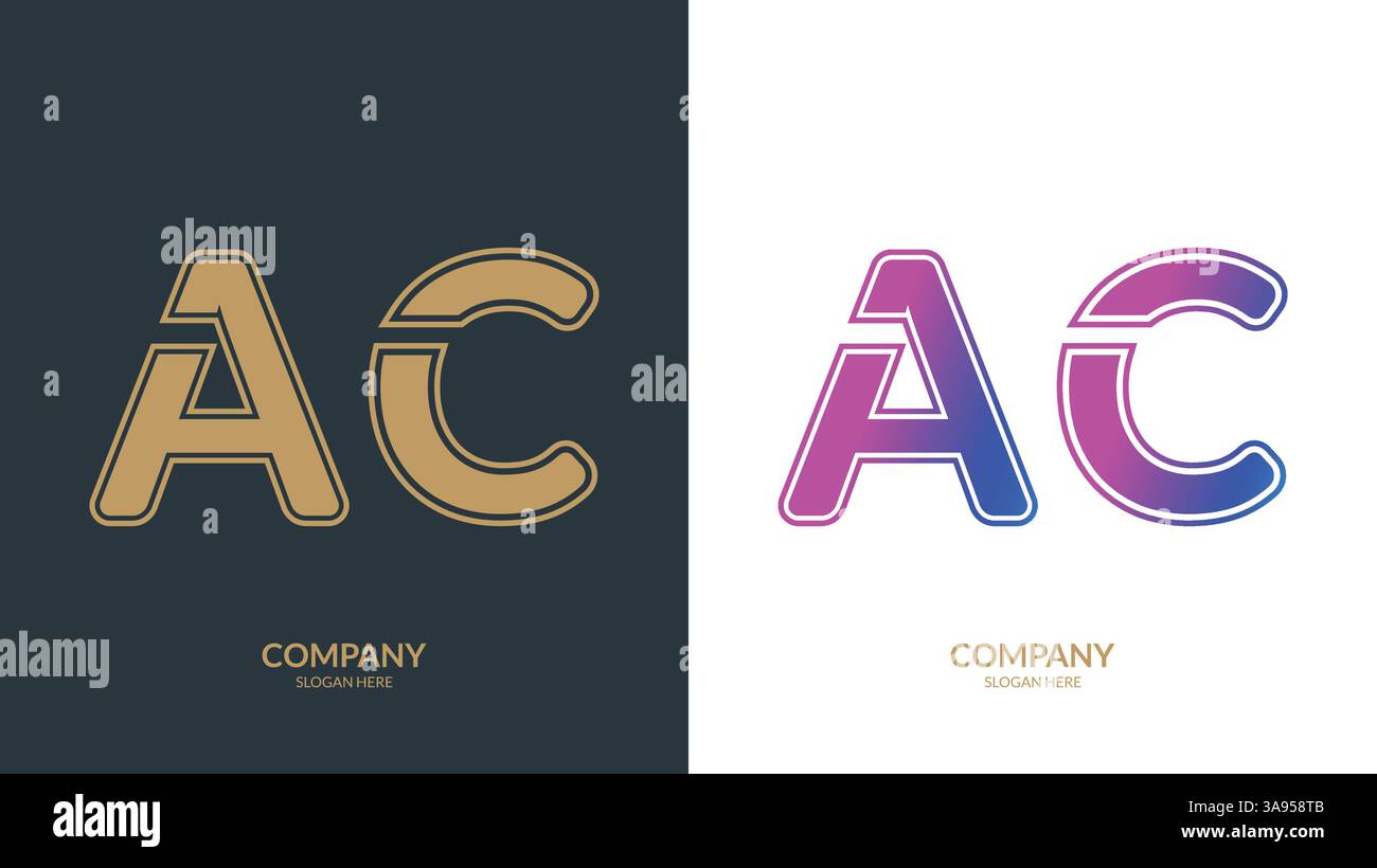 Letter AC logo icon design template elements Stock Vector Image & Art ...