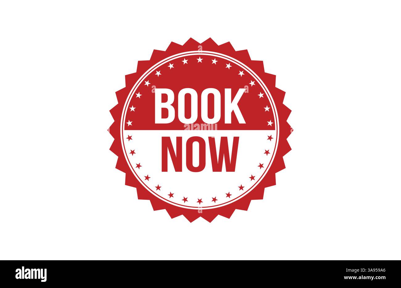 Book now red ribbon label banner. Open available now sign or book now tag. Stock Vector