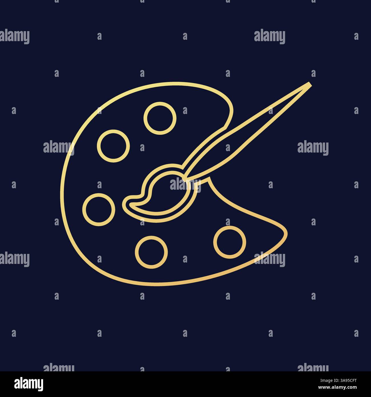 palette icon flat vector illustration Stock Vector Image & Art - Alamy