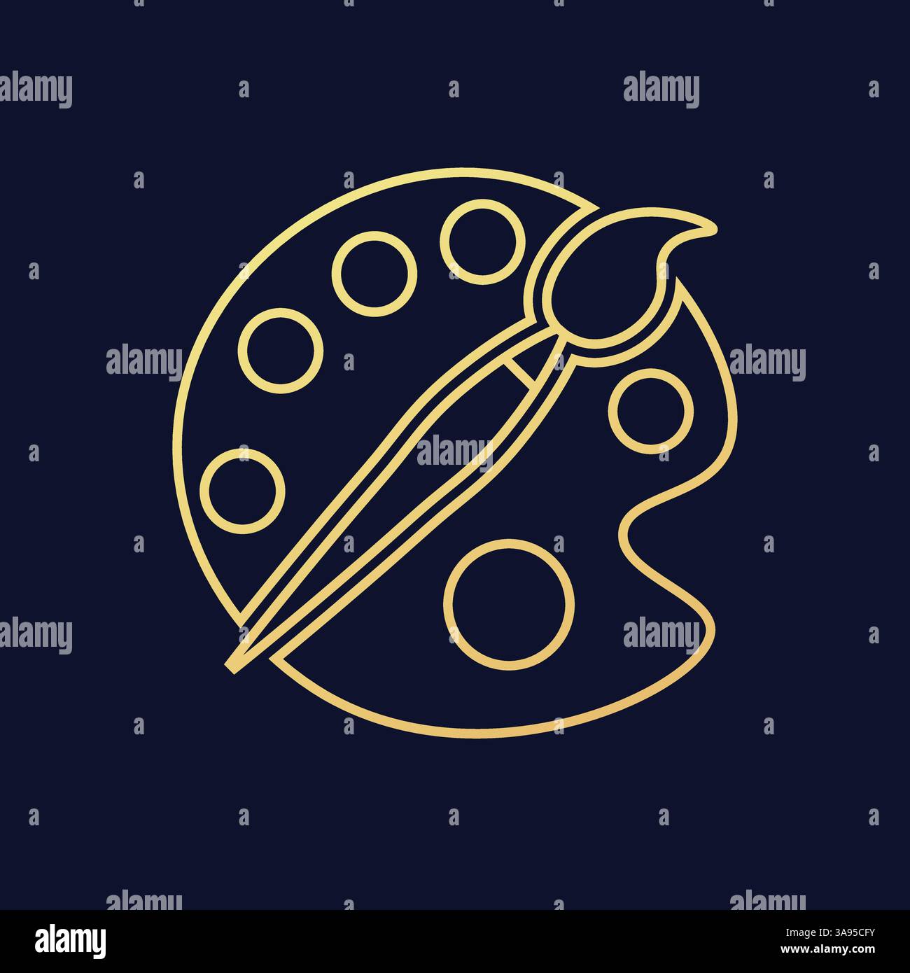 palette icon flat vector illustration Stock Vector Image & Art - Alamy