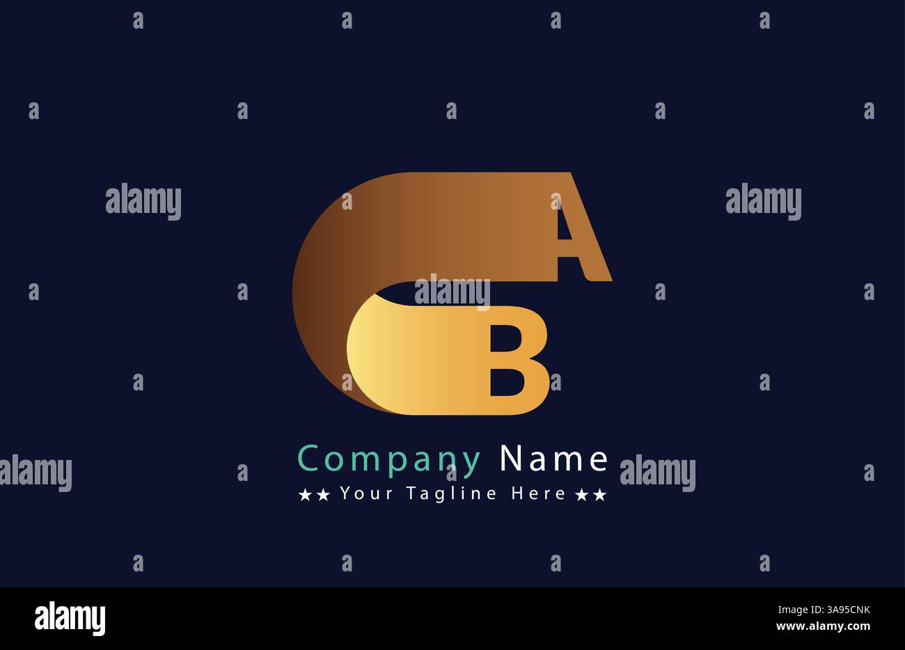 ba Letter logo design vector template. Stock Vector