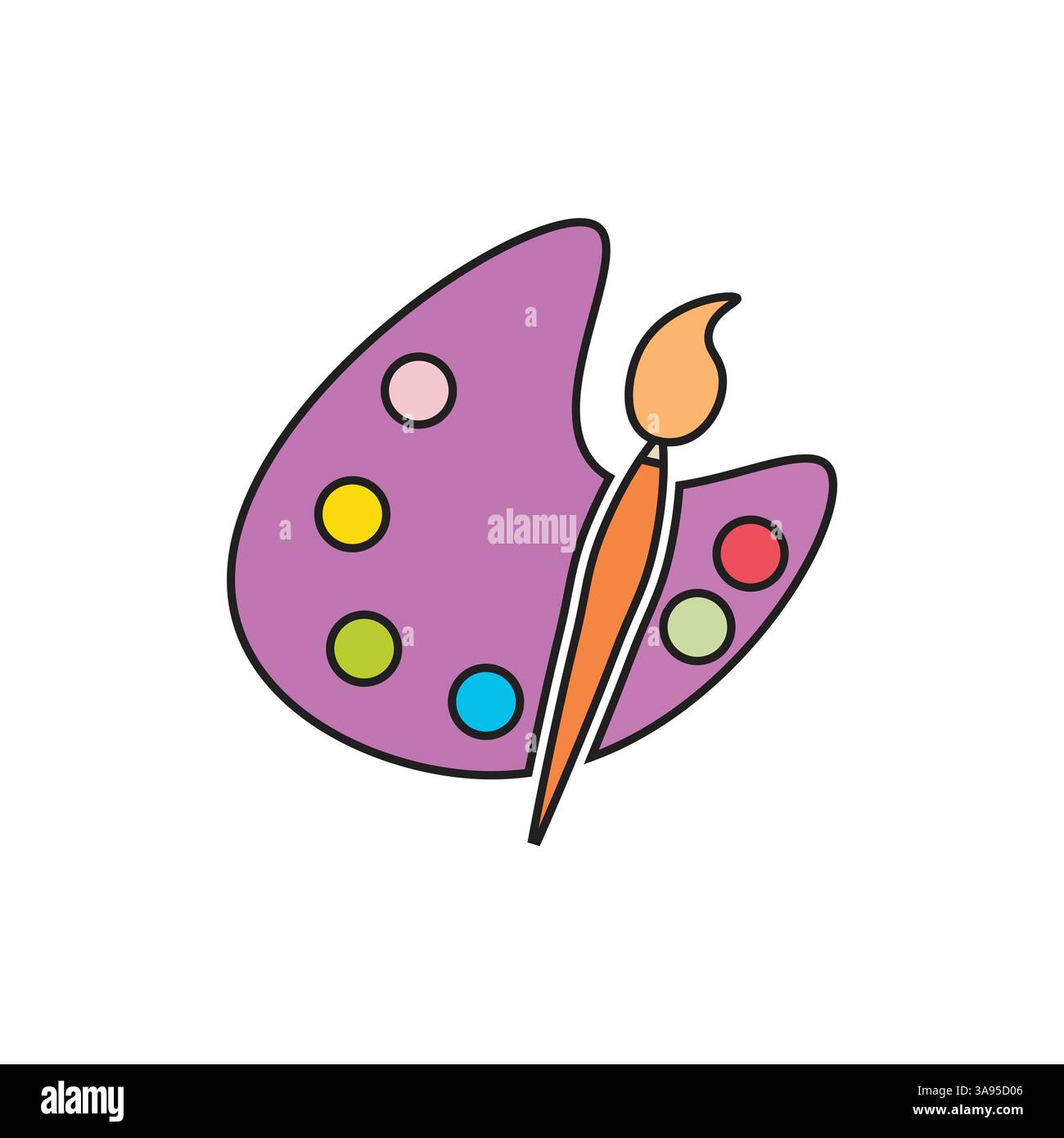 palette icon flat vector illustration Stock Vector Image & Art - Alamy