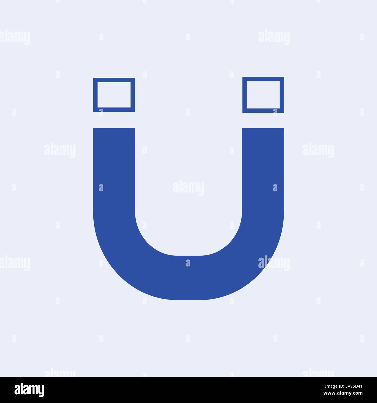 Flat magnet icon symbol vector Illustration. Stock Vector