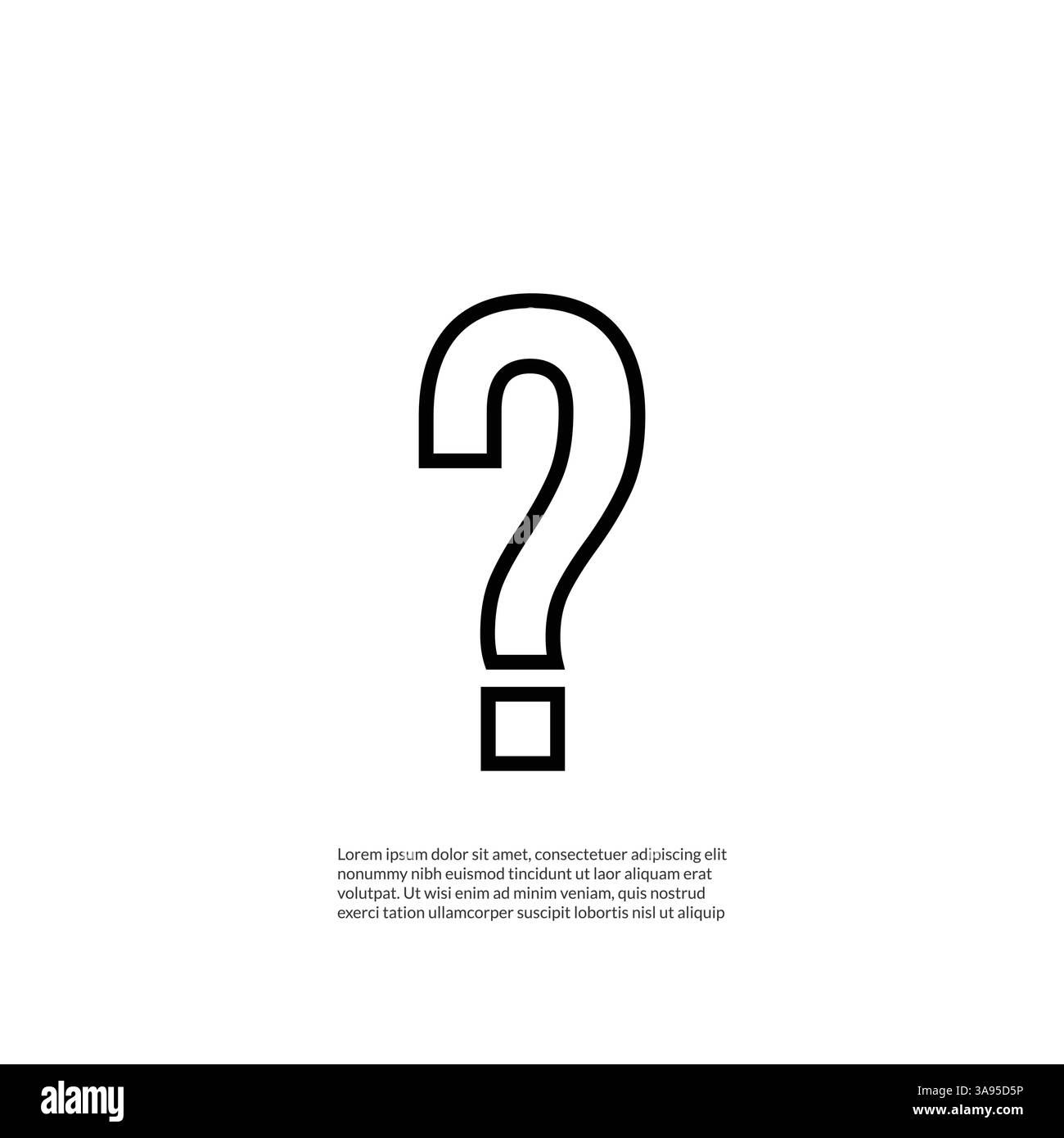Question mark sign icon, vector best flat icon. Stock Vector