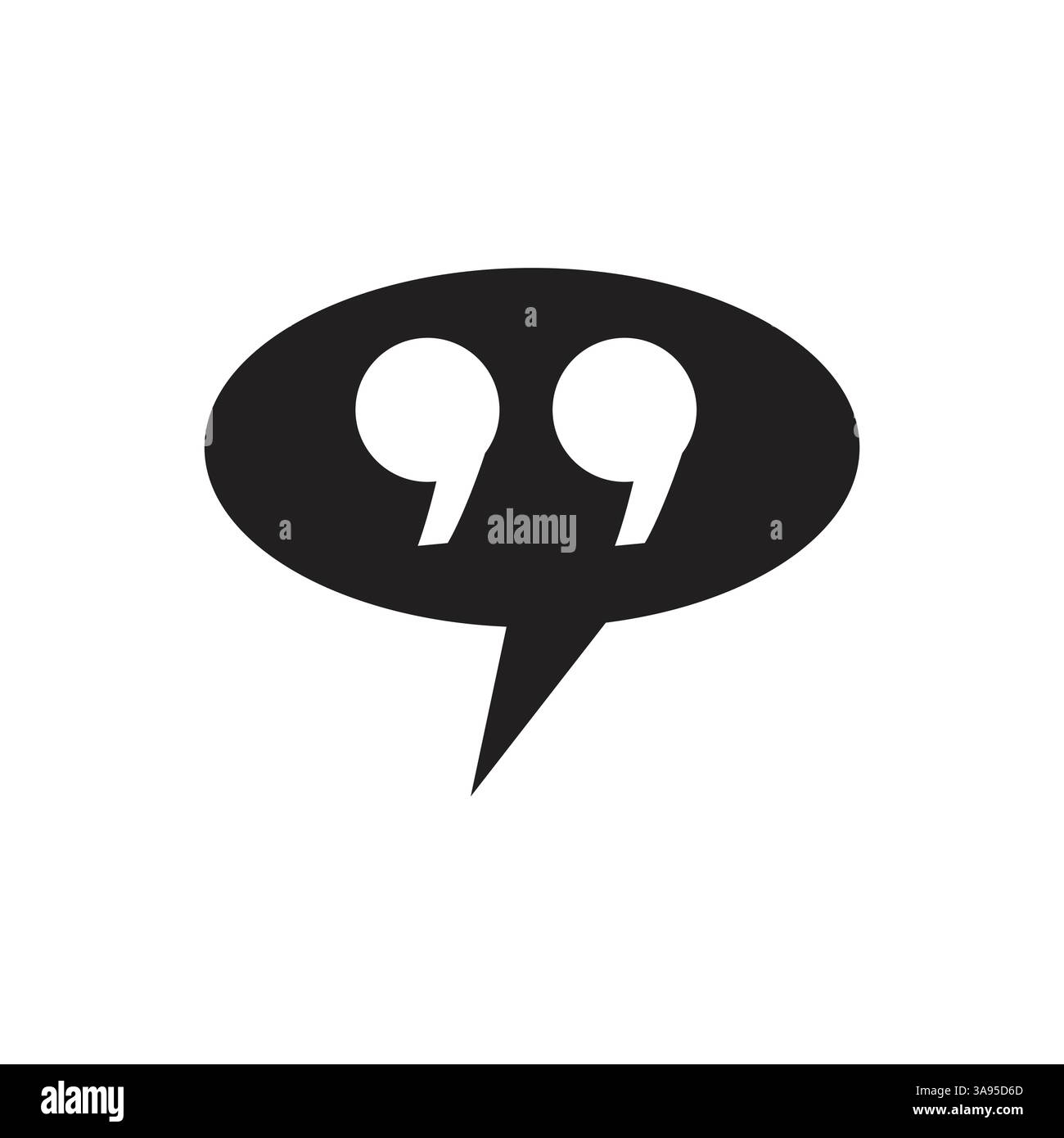 Quote icon, vector best flat icon. Stock Vector