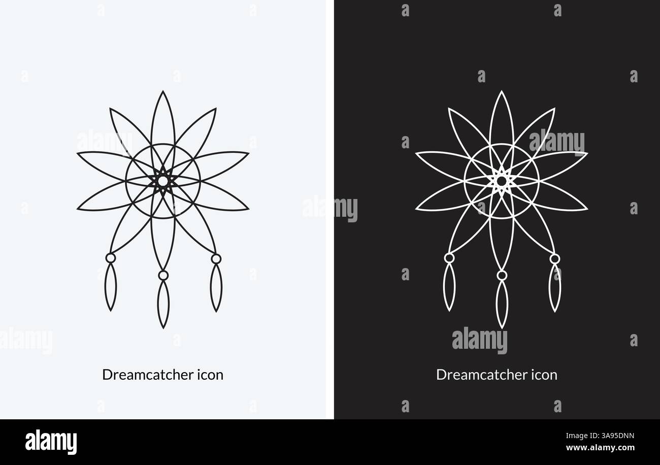 Dreamcatcher icon. style design isolated on white background Stock Vector