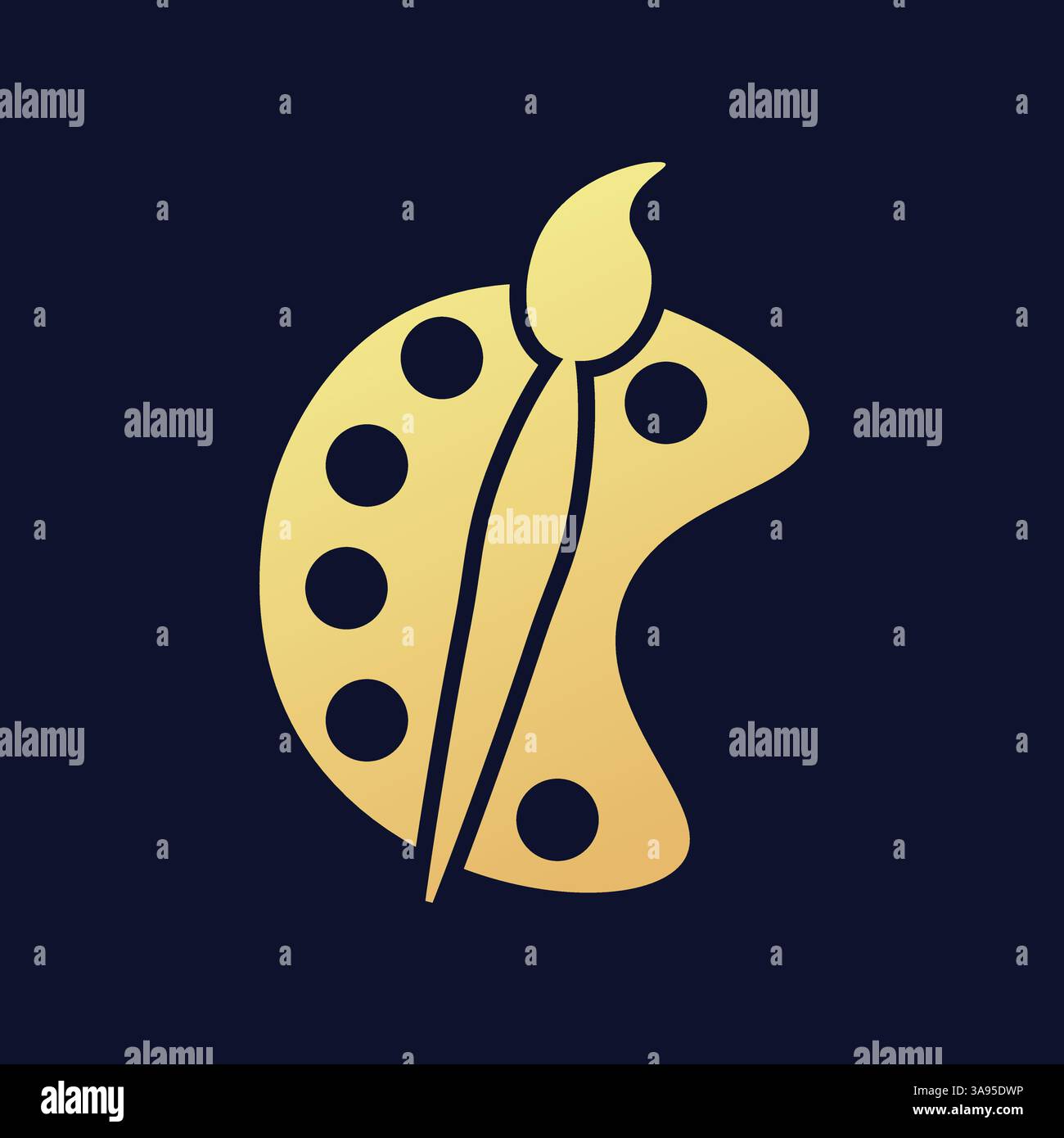 palette icon flat vector illustration Stock Vector Image & Art - Alamy