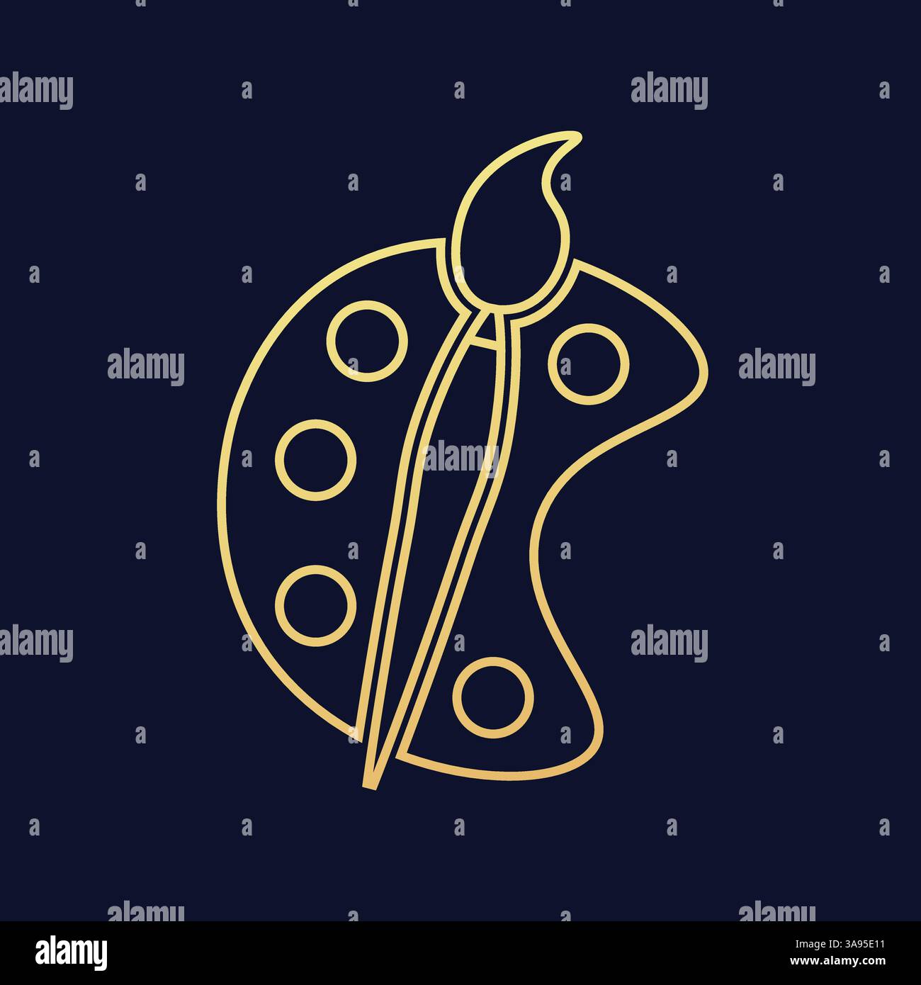 palette icon flat vector illustration Stock Vector Image & Art - Alamy