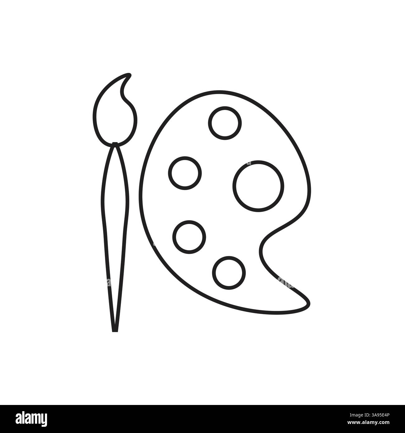 palette icon flat vector illustration Stock Vector Image & Art - Alamy