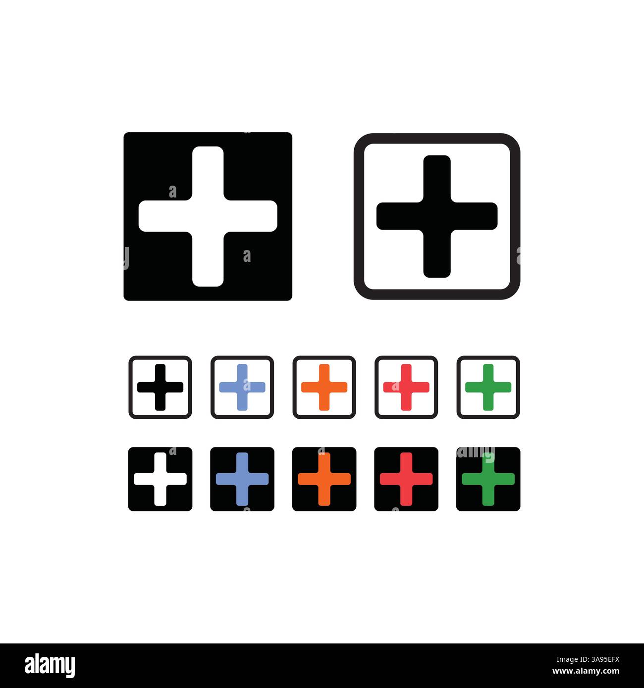 Plus sign icon. Vector Illustration Stock Vector Image & Art - Alamy