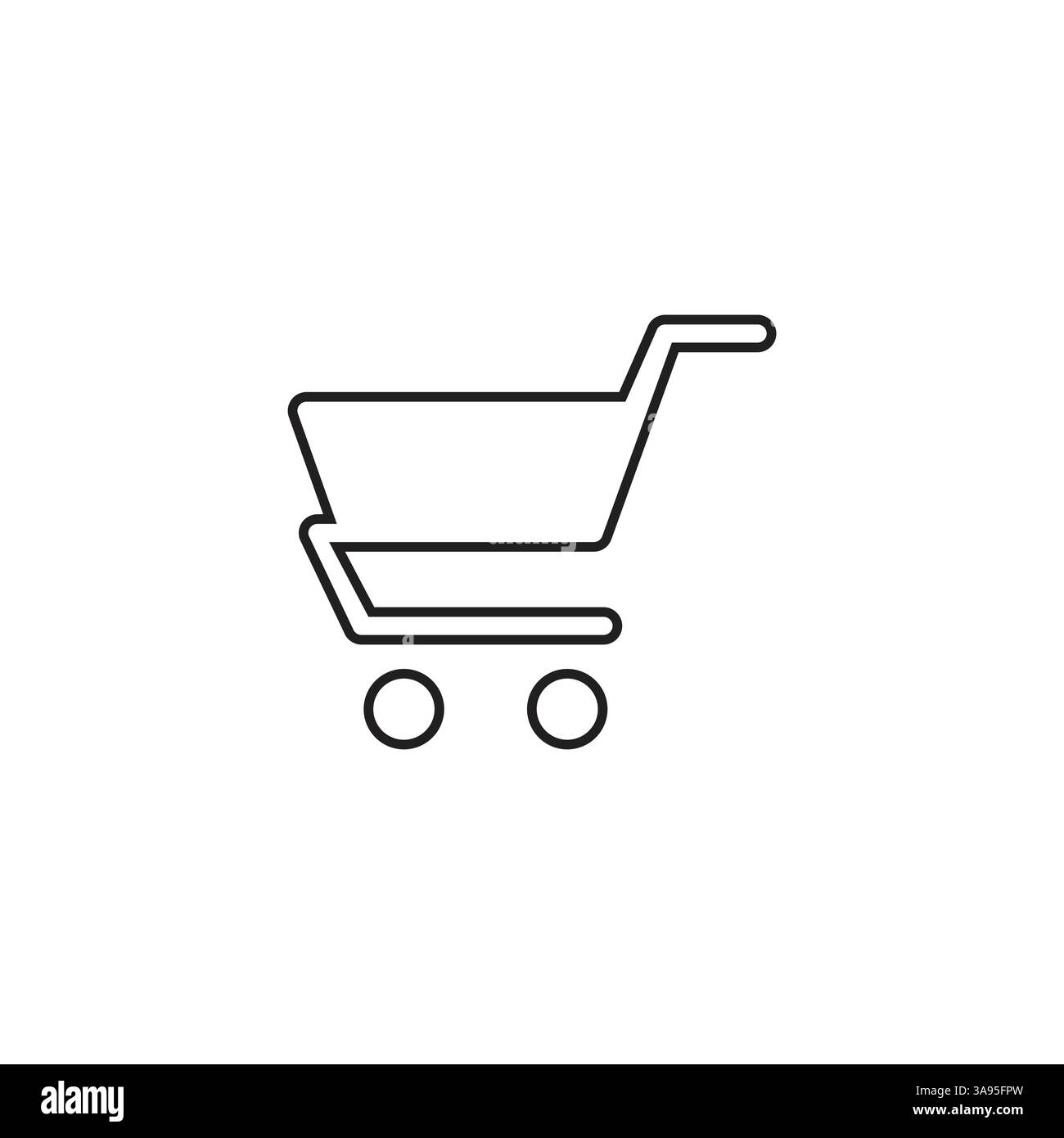 Shopping chart best flat icon. Stock Vector