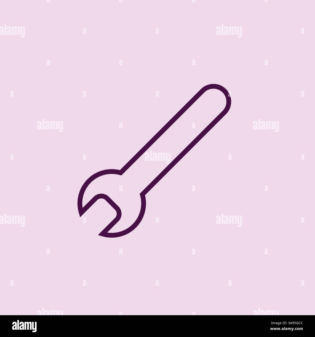 Screwdriver icon flat vector illustration. Stock Vector