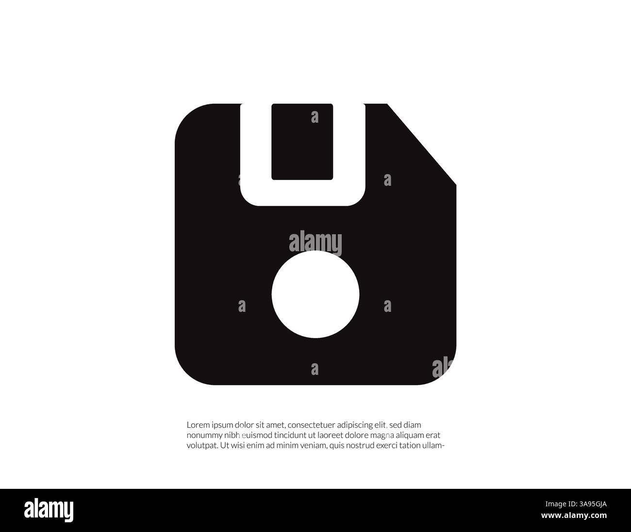 save Icon vector. Simple flat symbol. Perfect Black pictogram ...