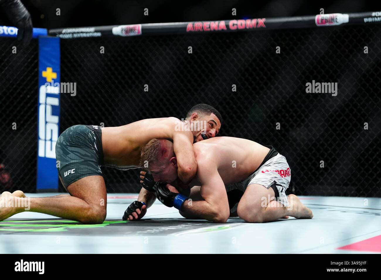 Mexico City, Mexico, United States. 29th Mar, 2025. MEXICO CITY, MEXICO - MARCH 29: Marquel Mederos and Austin Hubbard step into the octagon for a 3-round bout at UFC Fight Night - Moreno vs Erceg at Arena CDMX on March 29, 2025 in Mexico City, Mexico (Photo by Louis Grasse/PxImages) Credit: Px Images/Alamy Live News Stock Photo