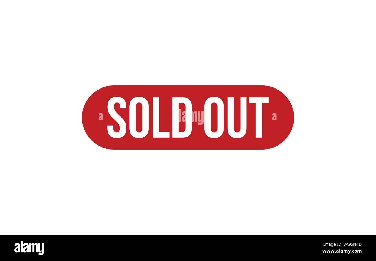 Sold out Rubber Stamp Seal Vector Stock Vector