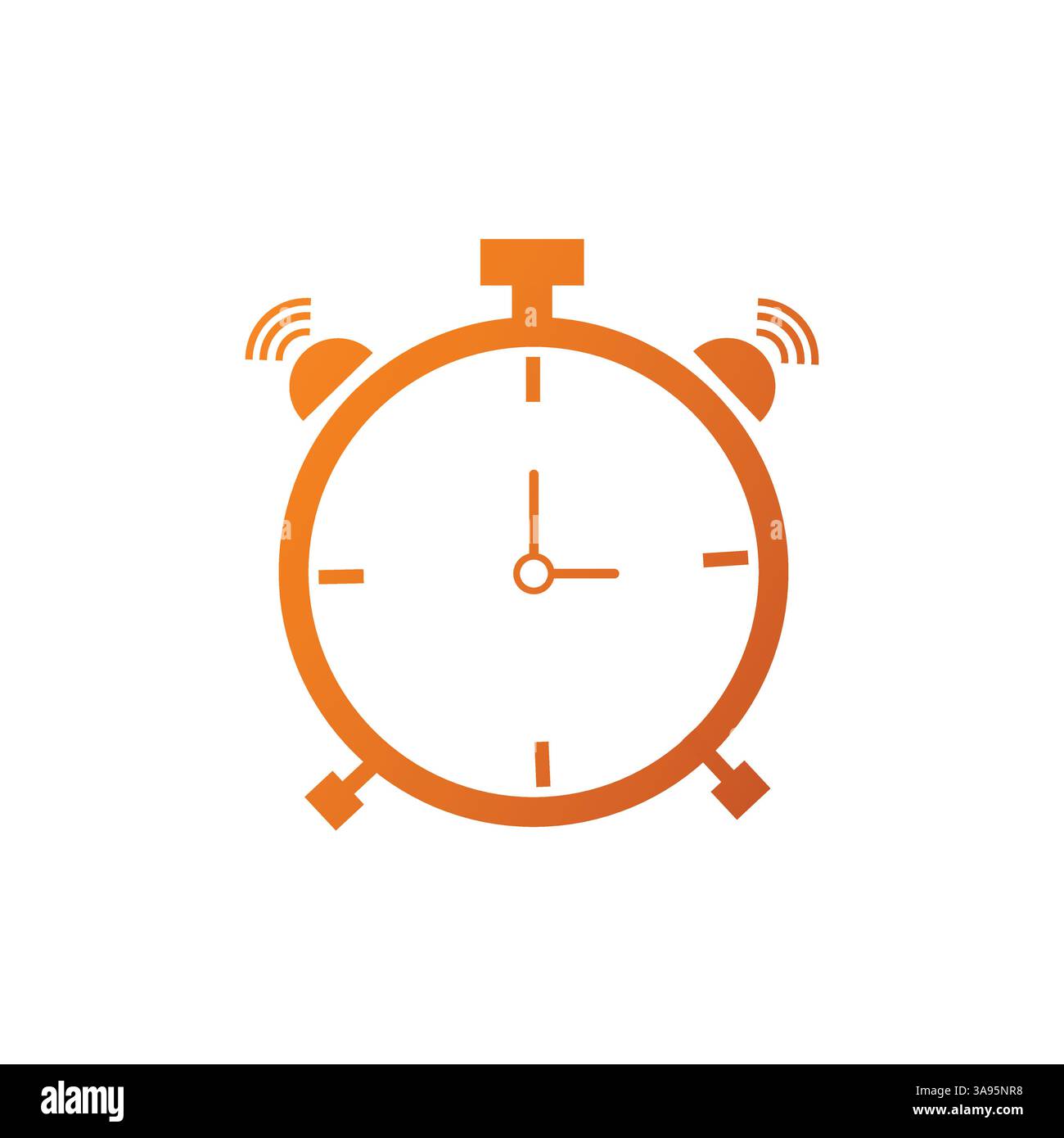 timer icon in flat style with background. Stock Vector